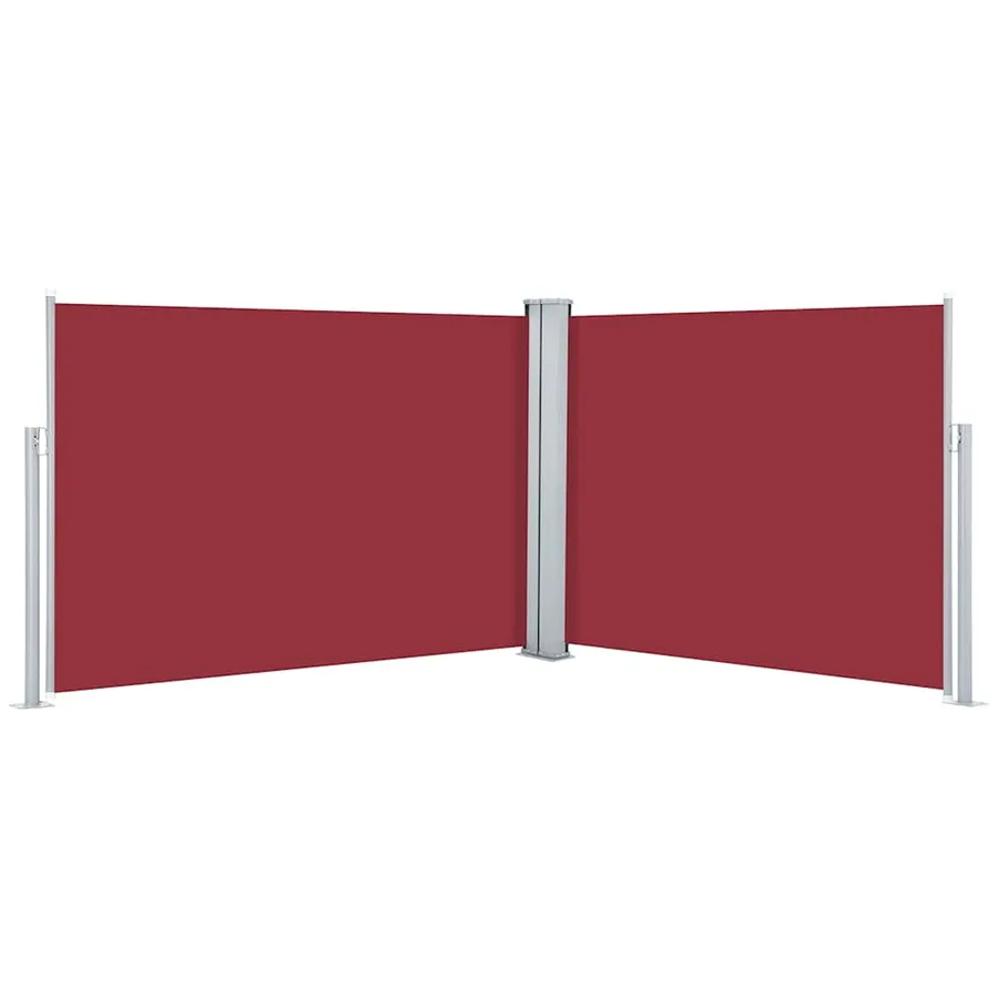 Auvent latéral rétractable Rouge 120 x 1000 cm - 2
