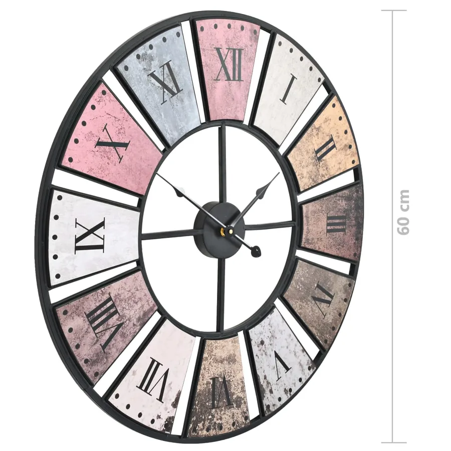Horloge murale vintage avec mouvement à quartz 60 cm XXL - 6