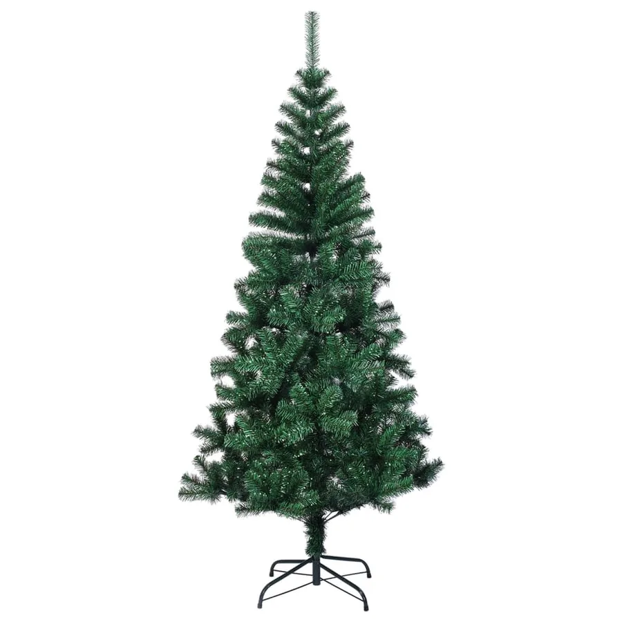 Sapin de Noël artificiel pointes iridescentes Vert 120 cm PVC - 2