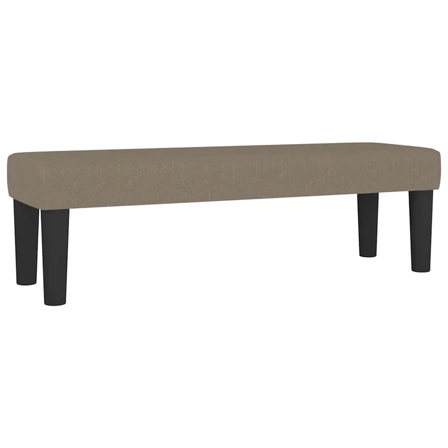 Banc Taupe 100x30x30 cm Tissu - 2
