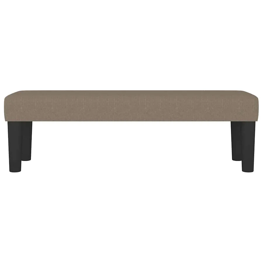 Banc Taupe 100x30x30 cm Tissu - 3