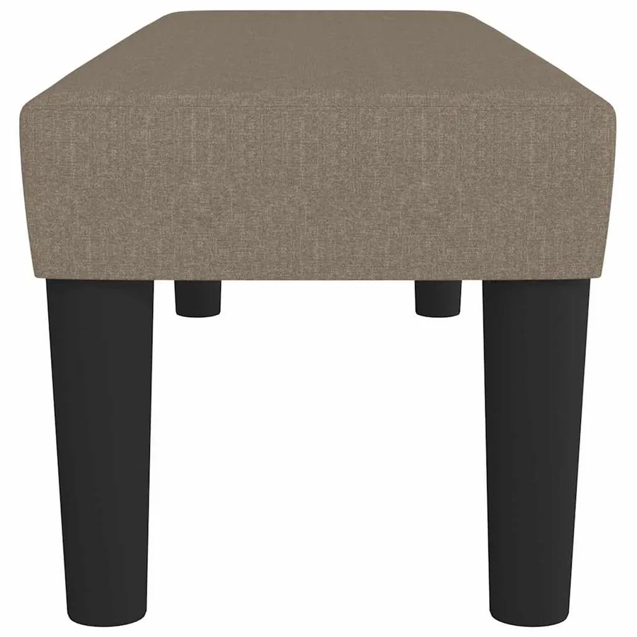 Banc Taupe 100x30x30 cm Tissu - 4