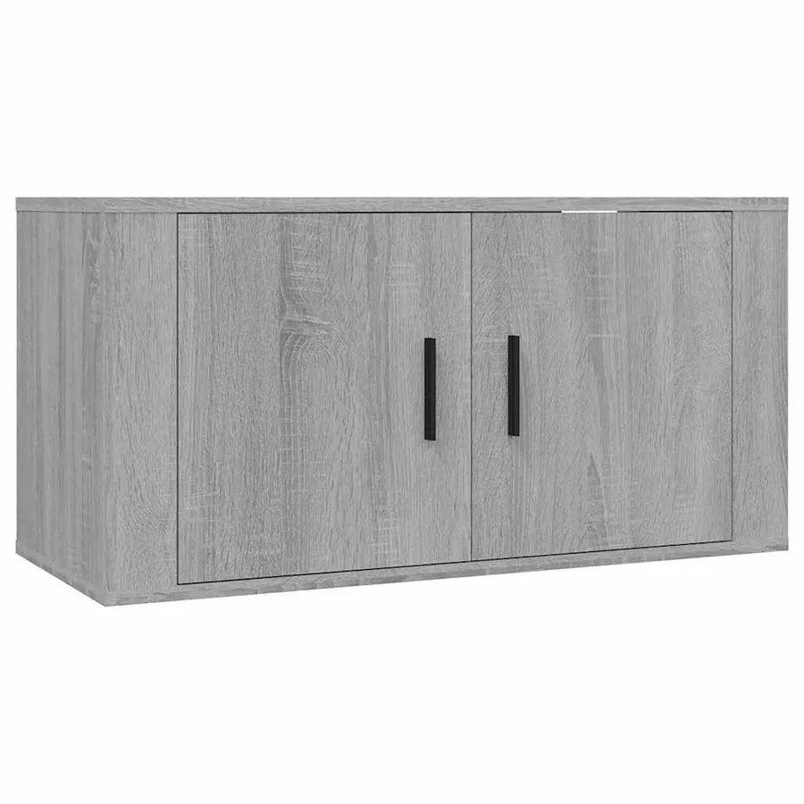 Meubles TV muraux 3 pcs sonoma gris 80x34,5x40 cm - 4