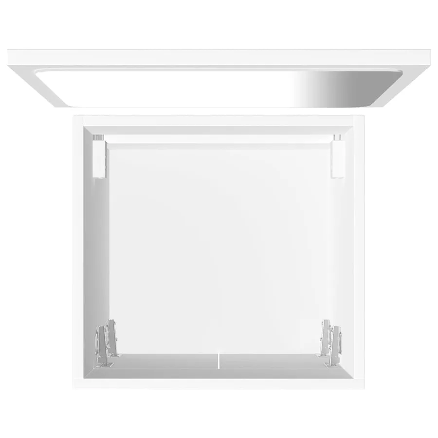 Ensemble de meubles de salle de bain 2 pcs Blanc Aggloméré - 11