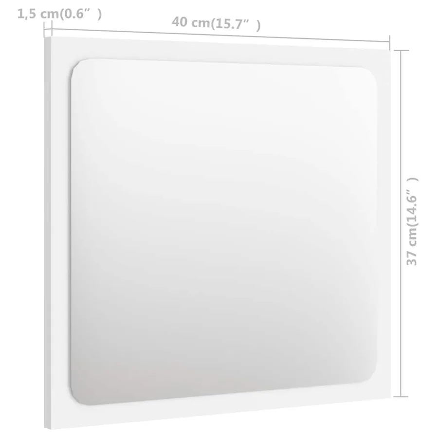 Ensemble de meubles de salle de bain 2 pcs Blanc Aggloméré - 14