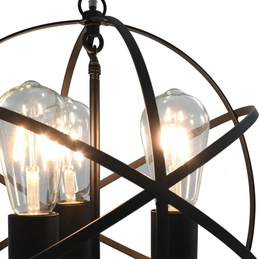 Lampe suspendue Noir Sphère 3 ampoules E27 - 5