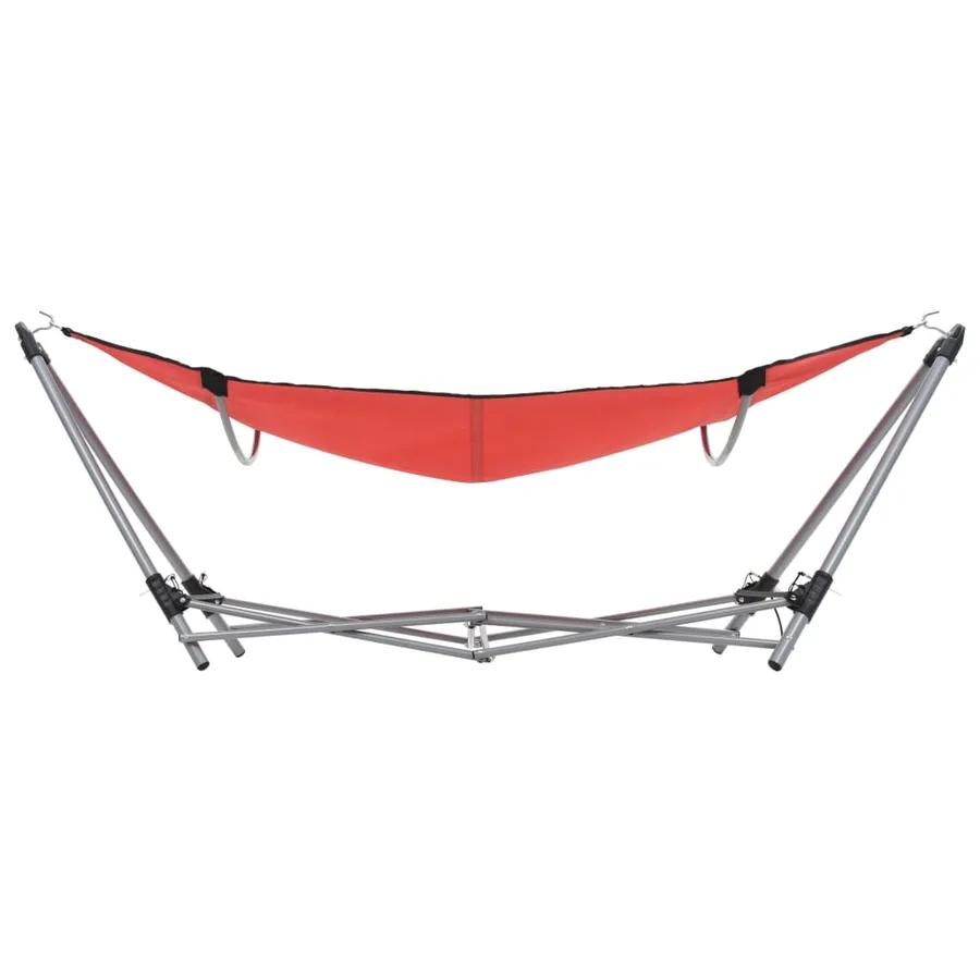 Hamac avec support pliable Rouge - 4