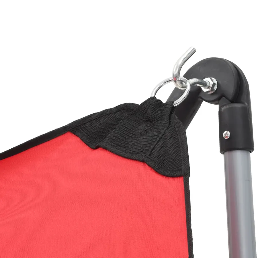 Hamac avec support pliable Rouge - 6