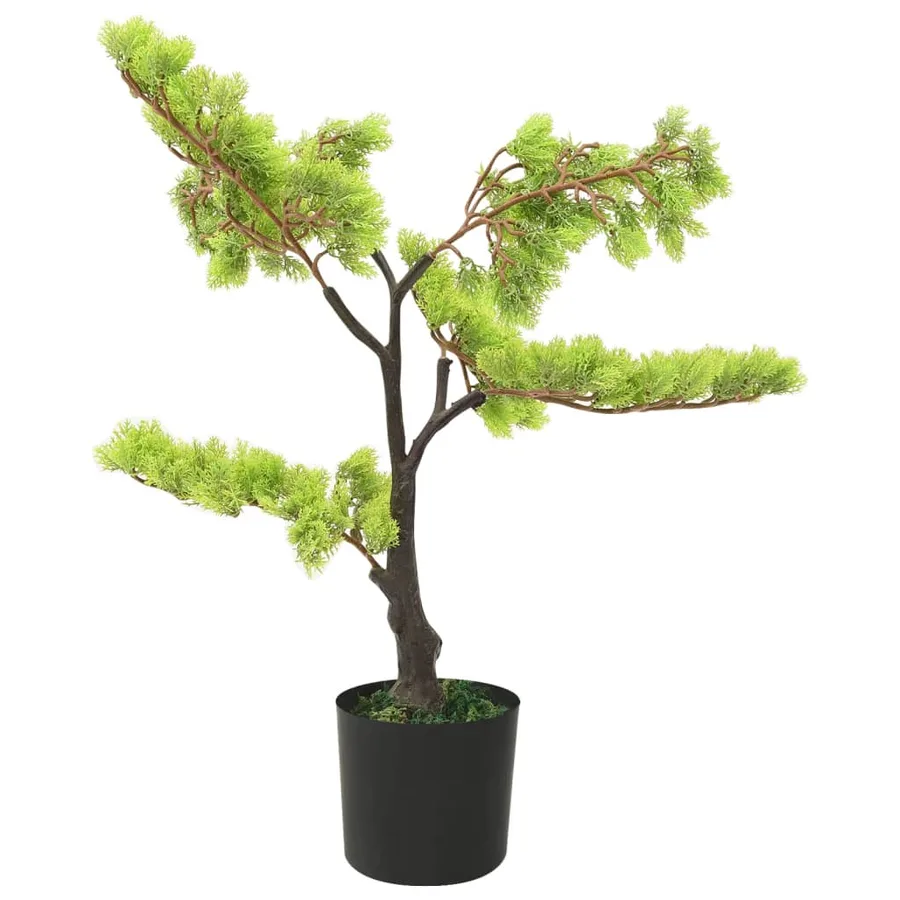 Bonsaï de cyprès artificiel avec pot 60 cm Vert - 2