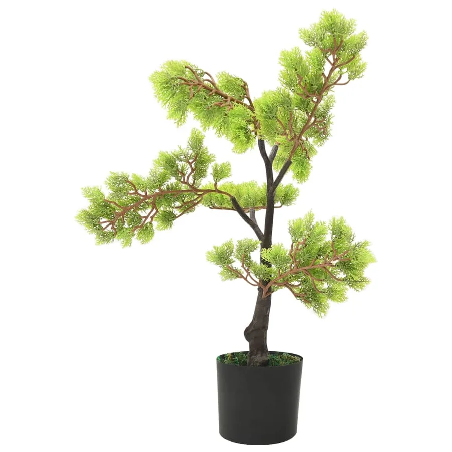Bonsaï de cyprès artificiel avec pot 60 cm Vert - 3