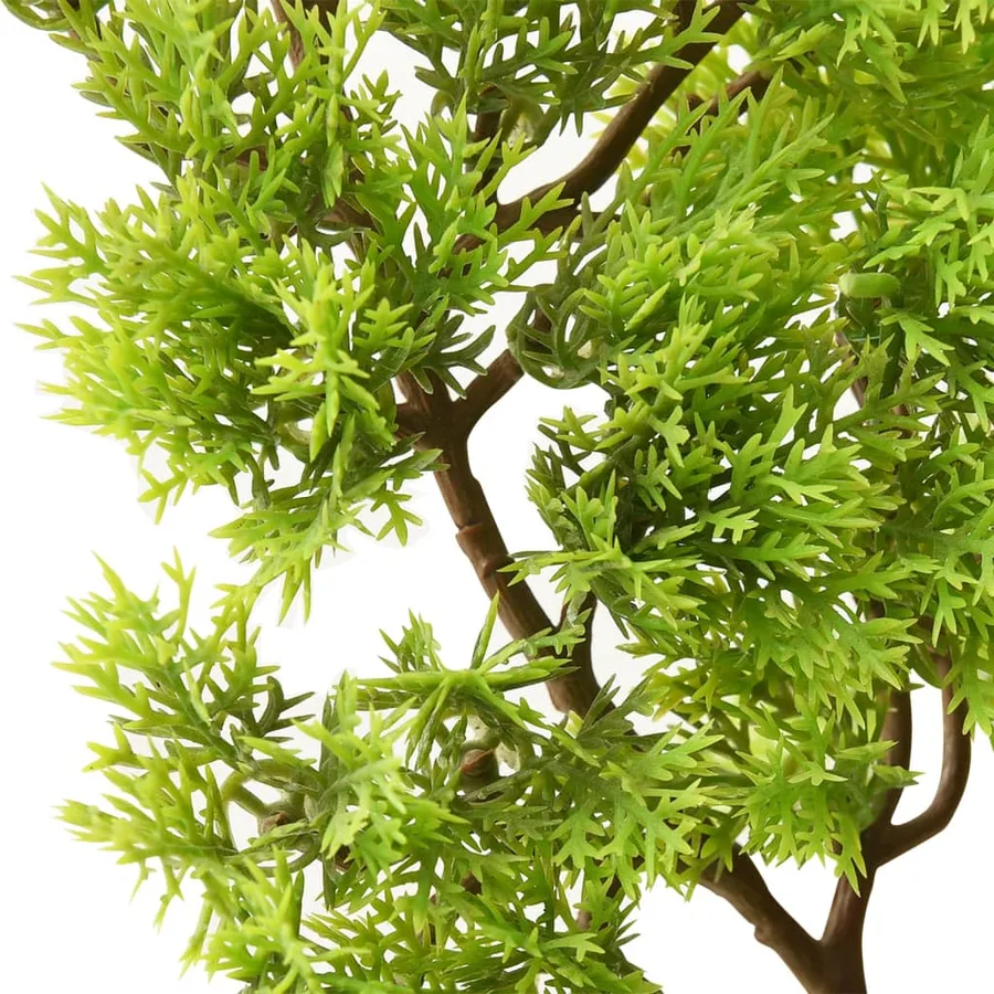 Bonsaï de cyprès artificiel avec pot 60 cm Vert - 4