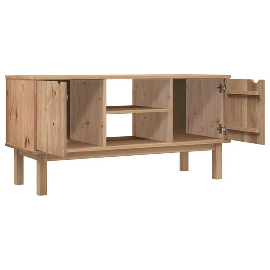 Meuble TV OTTA 113,5x43x57 cm Bois de pin massif - 4