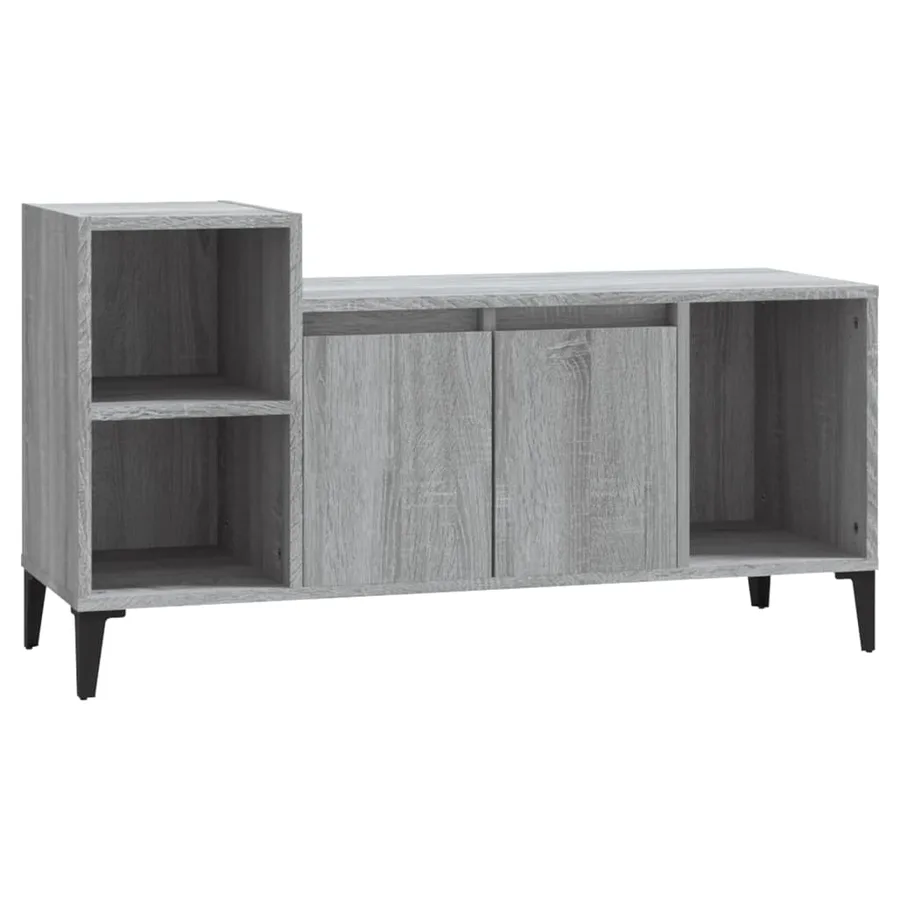 Meuble TV Sonoma gris 100x35x55 cm Bois d'ingénierie - 2