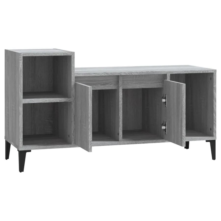 Meuble TV Sonoma gris 100x35x55 cm Bois d'ingénierie - 6