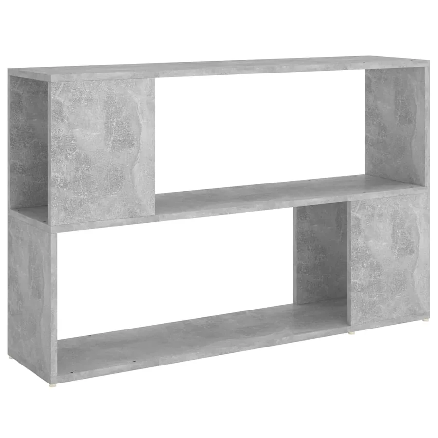 Bibliothèque Gris béton 100x24x63 cm Bois d'ingénierie - 2