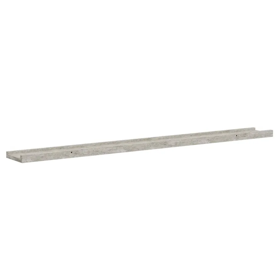Étagères murales 2 pcs Gris béton 100x9x3 cm - 8