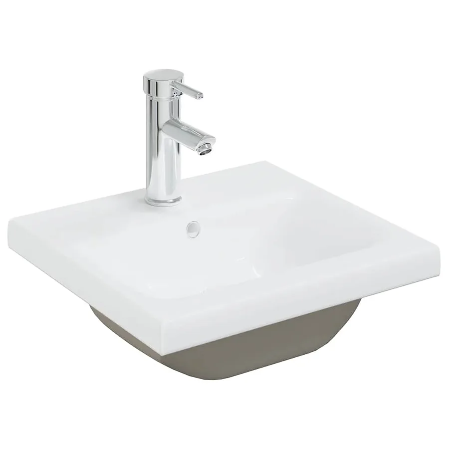Ensemble de meubles de salle de bain Blanc Aggloméré - 7