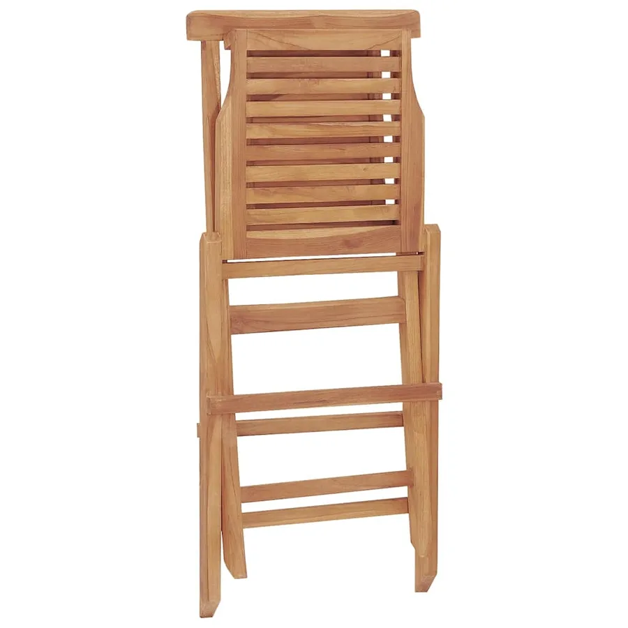 Chaises de jardin pliantes lot de 2 47x63x90cm bois massif teck - 6