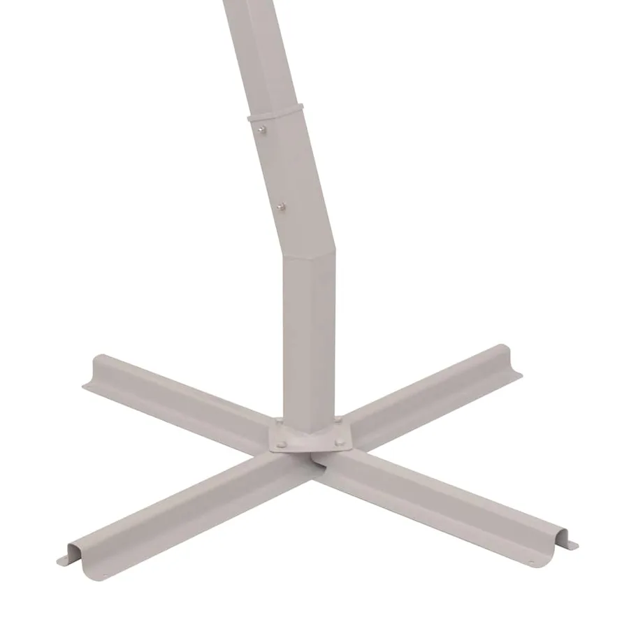 Parasol suspendu avec poteau en aluminium 300x300 cm vert - 7