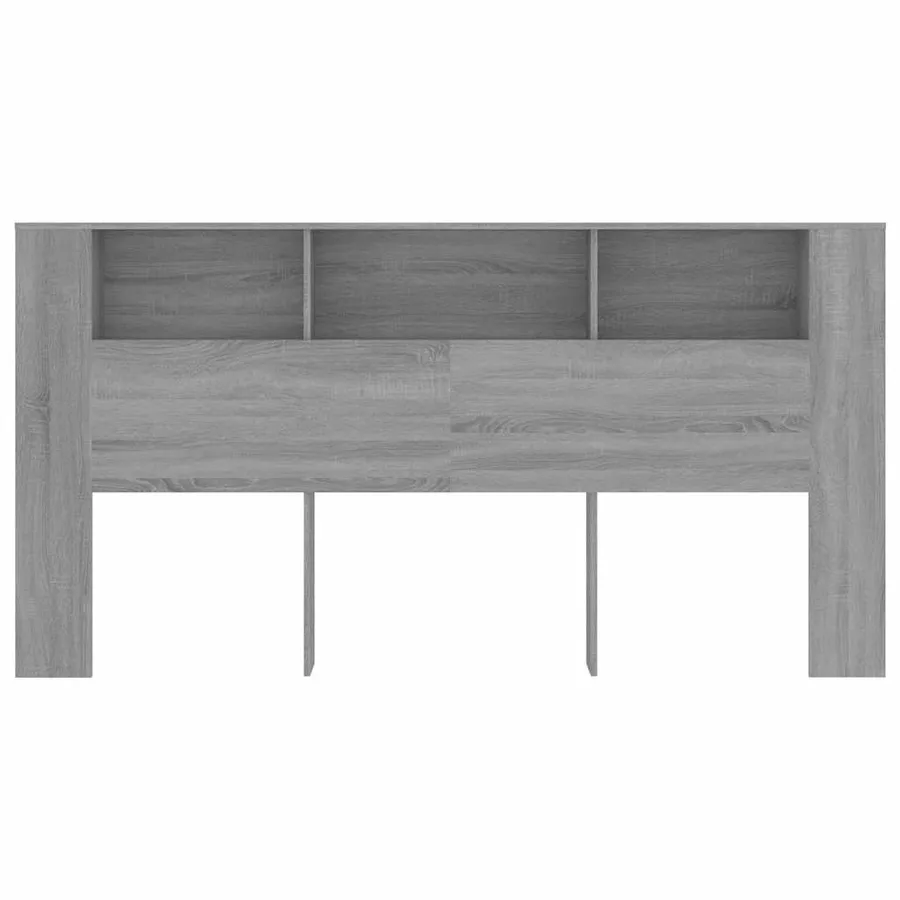 Armoire de tête de lit Sonoma gris 200x18,5x104,5 cm - 3
