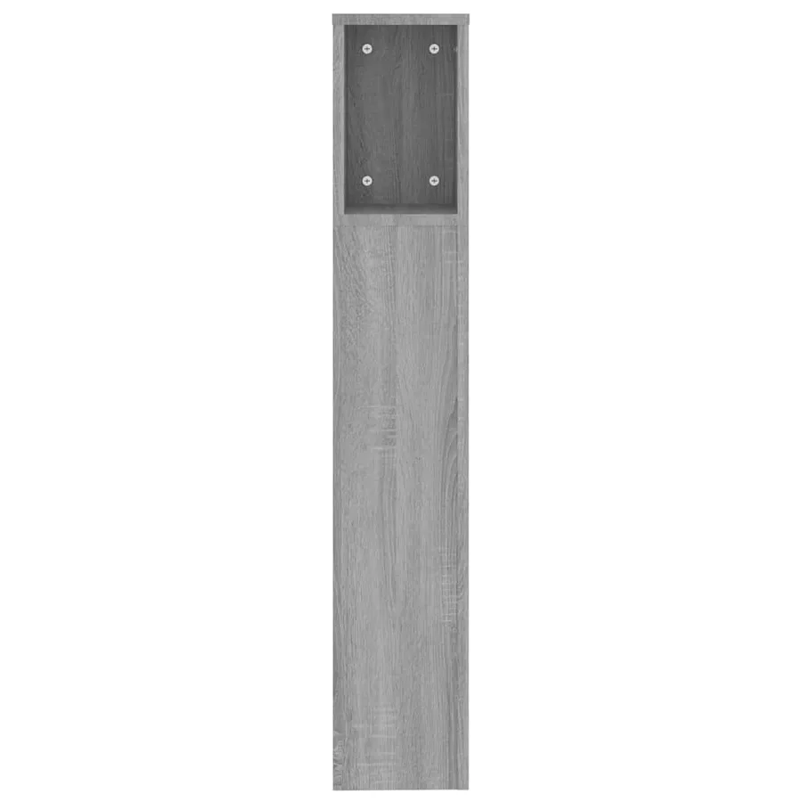 Armoire de tête de lit Sonoma gris 200x18,5x104,5 cm - 4