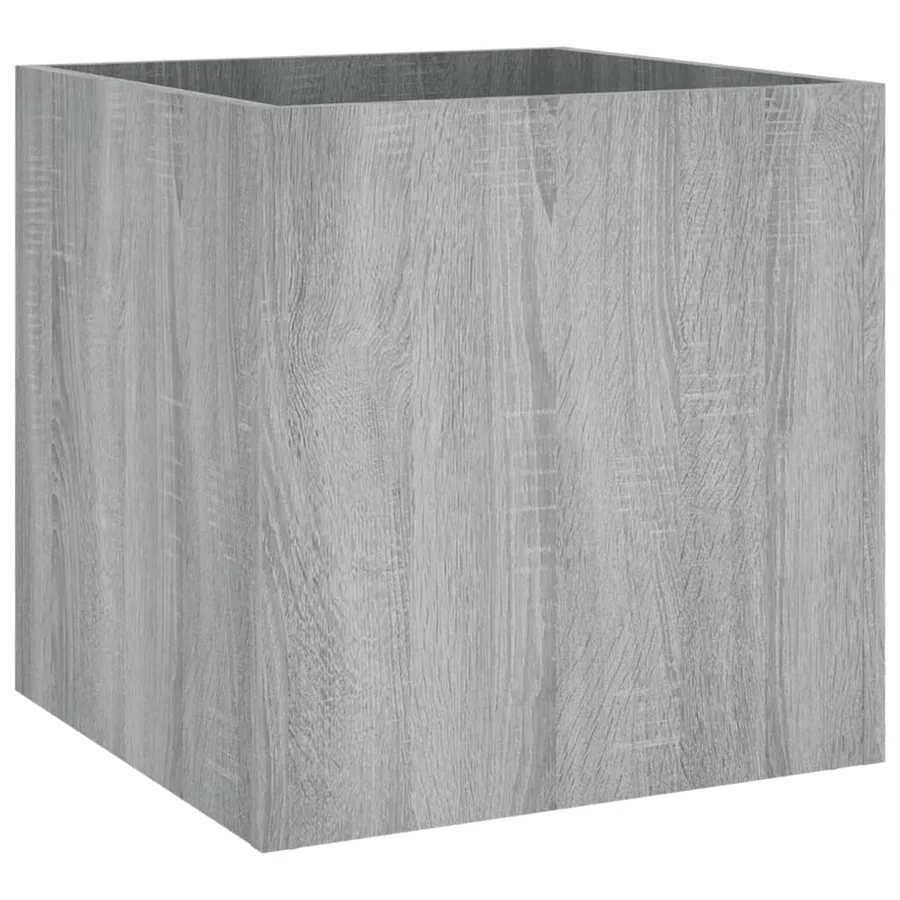 Jardinière Sonoma gris 40x40x40 cm Bois d'ingénierie - 2