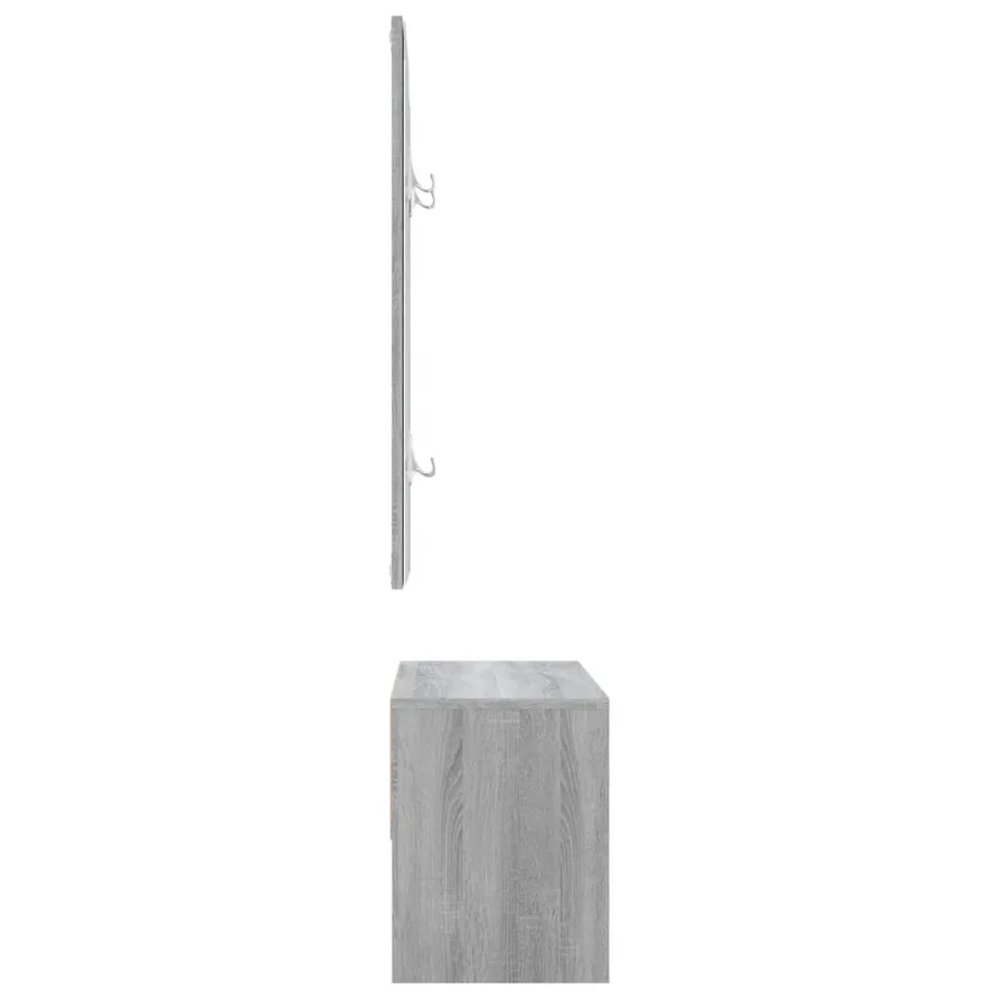 Ensemble de meubles de couloir Sonoma gris Bois d'ingénierie - 7