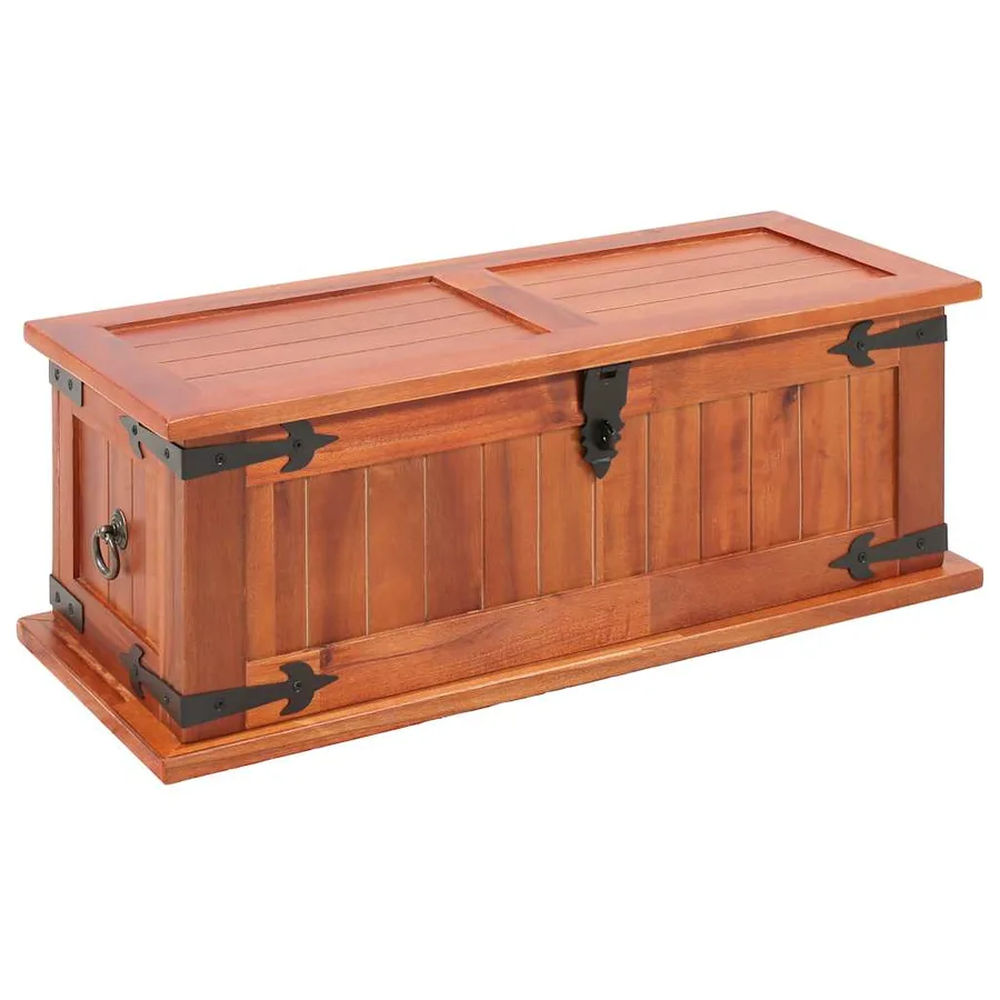 Coffres de rangement 3 pcs Bois d'acacia solide - 8