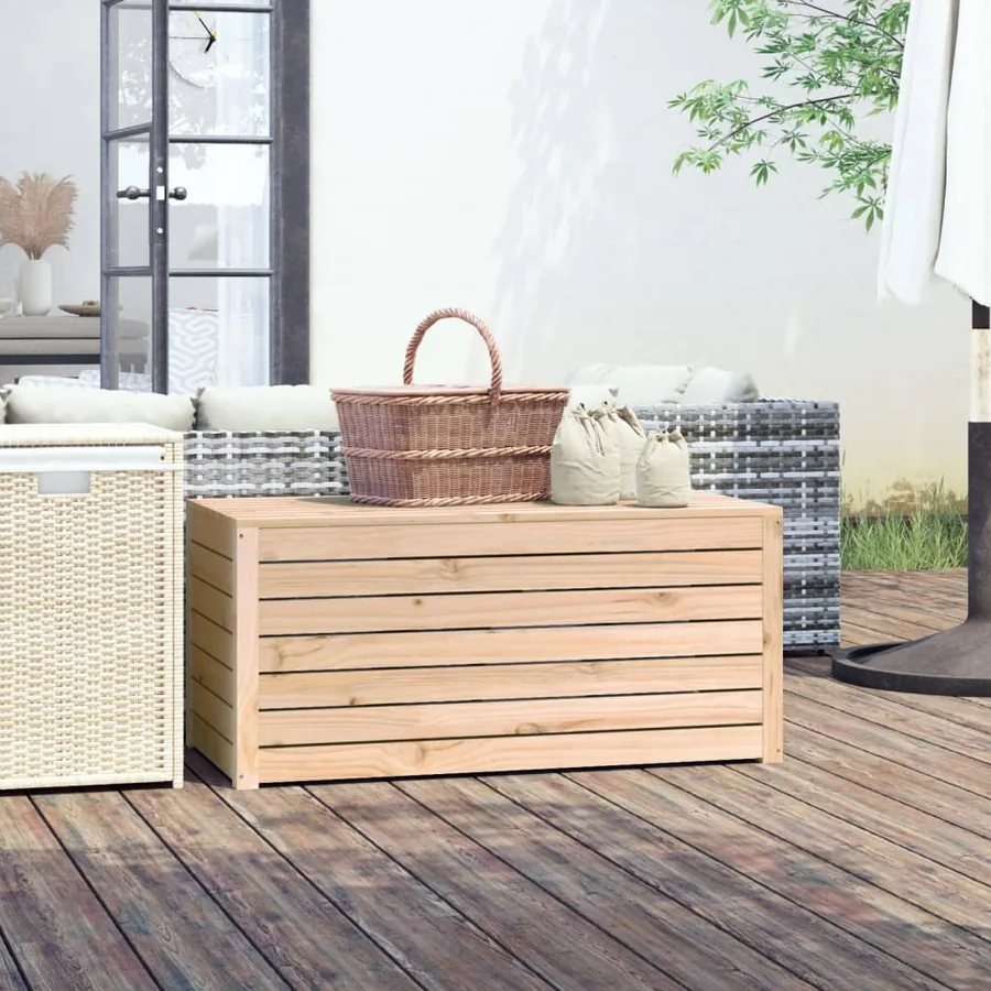 Boîte de jardin 101x50,5x46,5 cm bois massif de pin