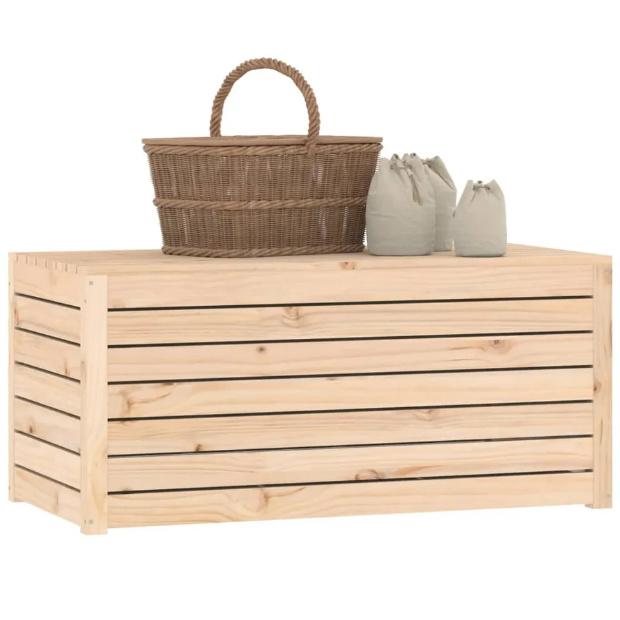 Boîte de jardin 101x50,5x46,5 cm bois massif de pin - 4