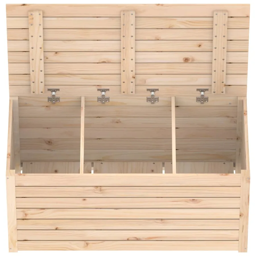 Boîte de jardin 101x50,5x46,5 cm bois massif de pin - 8