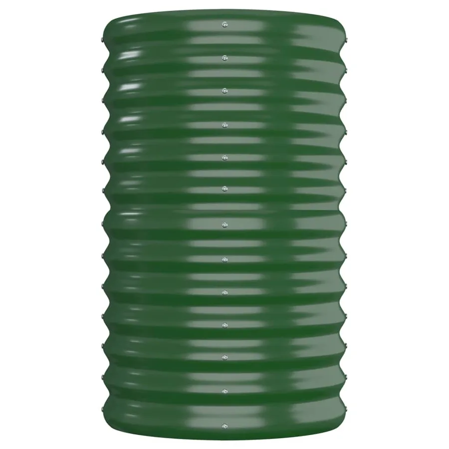 Lit surélevé de jardin Acier galvanisé 152x40x68 cm Vert - 4