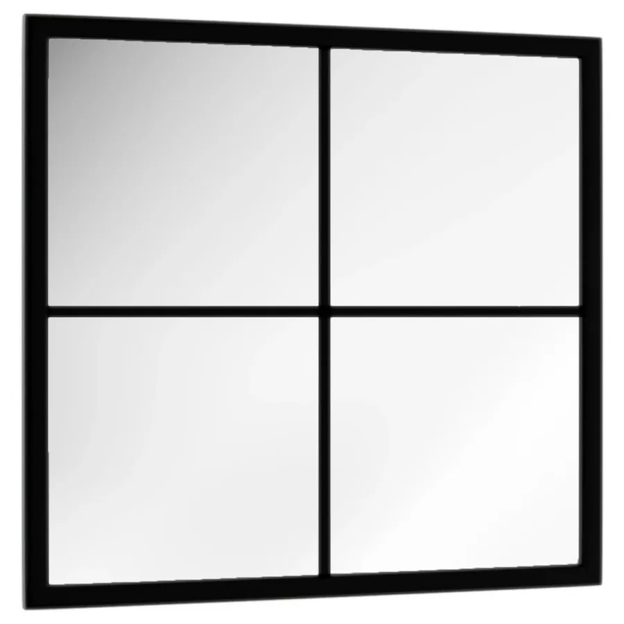 Miroir mural Noir 40x40 cm métal - 3