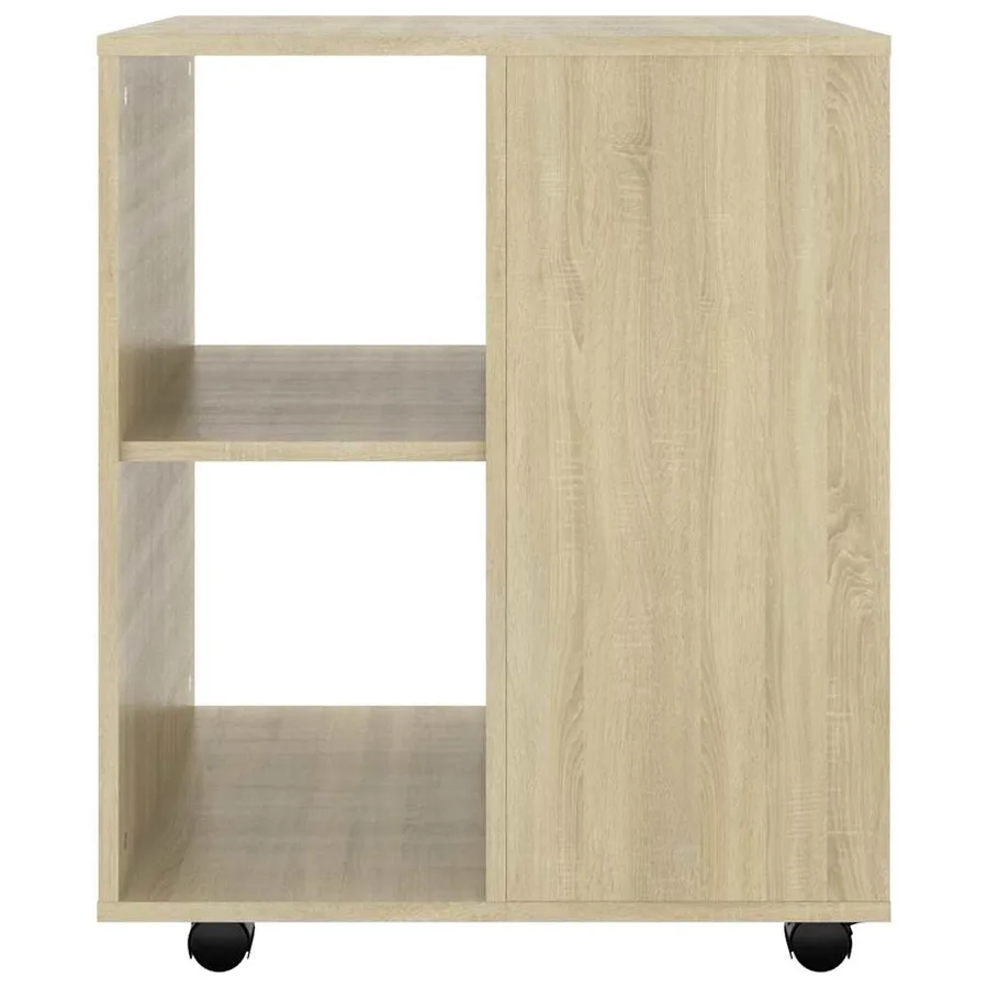 Armoire à roulettes Chêne Sonoma 60x53x72 cm Bois d'ingénierie - 4