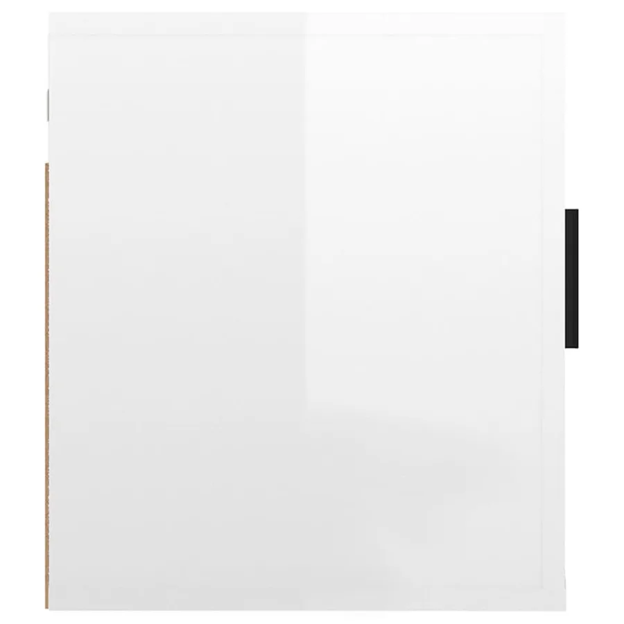 Meuble TV mural Blanc brillant 40x34,5x40 cm - 6