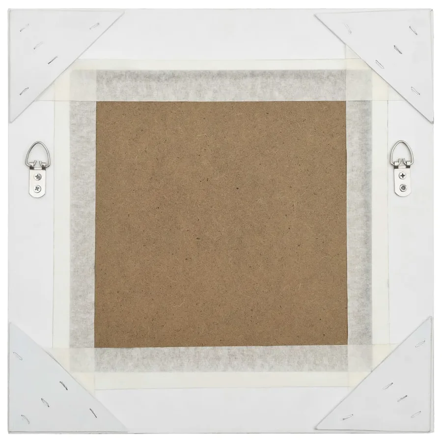 Miroir mural style baroque 40x40 cm Blanc - 4