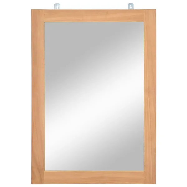 Miroir mural Teck massif 50 x 70 cm