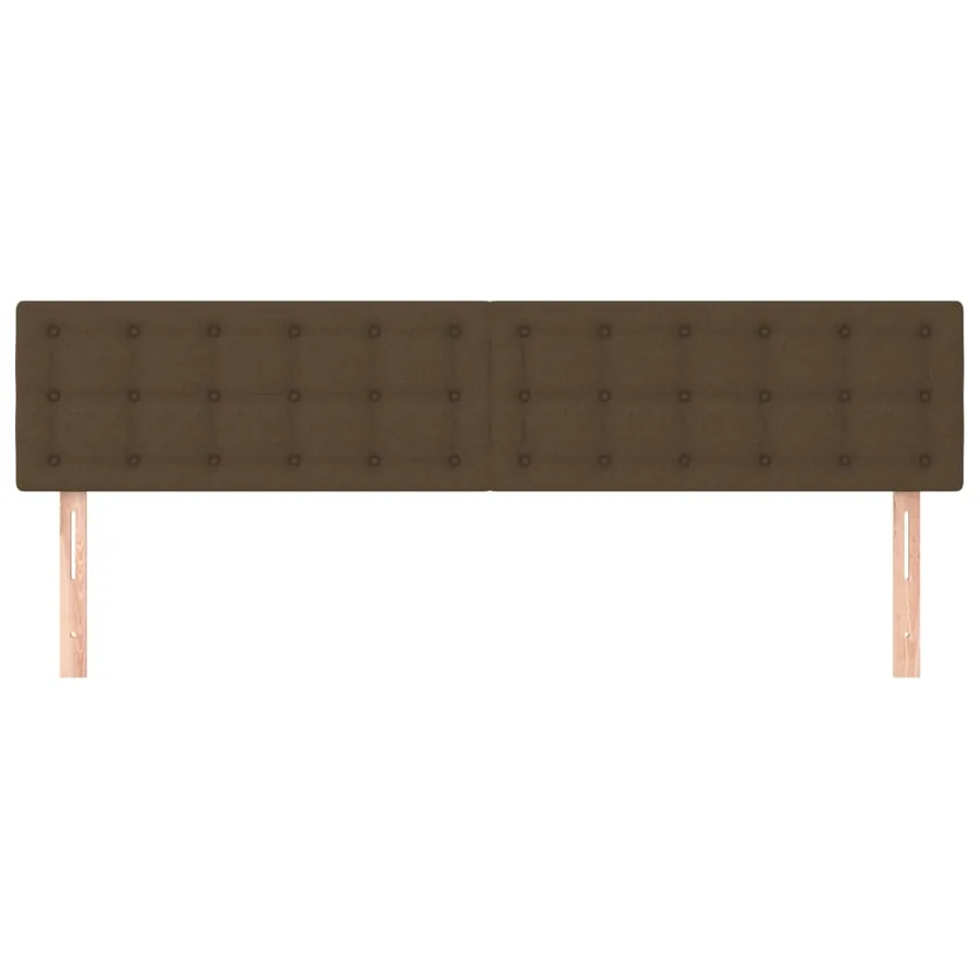 Têtes de lit Marron foncé 180 x 5 x 78/88 cm Tissu - 3