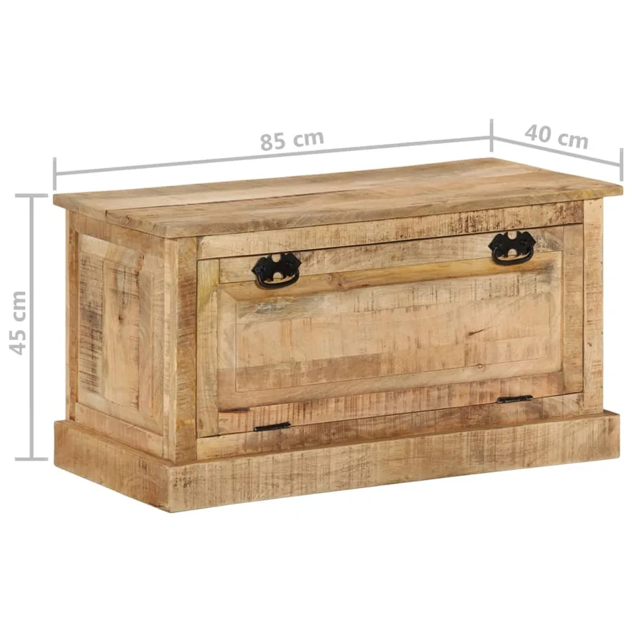 Banc de rangement de chaussures 85x40x45 cm Bois de manguier - 10
