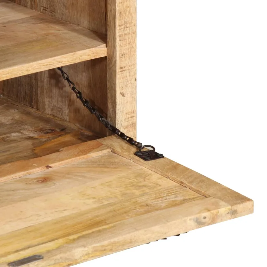 Banc de rangement de chaussures 85x40x45 cm Bois de manguier - 9