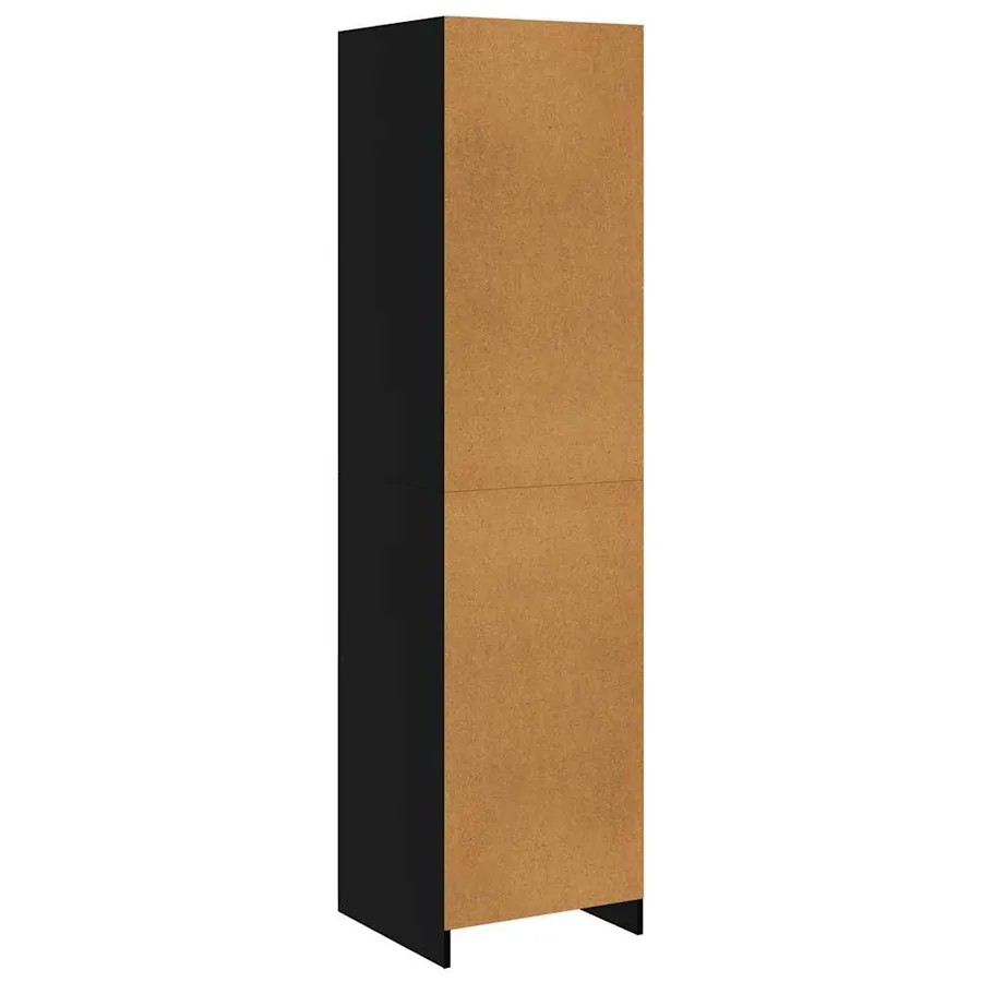 Garde-robe Noir 50x50x200 cm Bois d'ingénierie - 6
