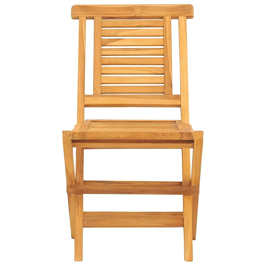 Chaises de jardin pliantes lot de 6 47x63x90cm bois massif teck - 3