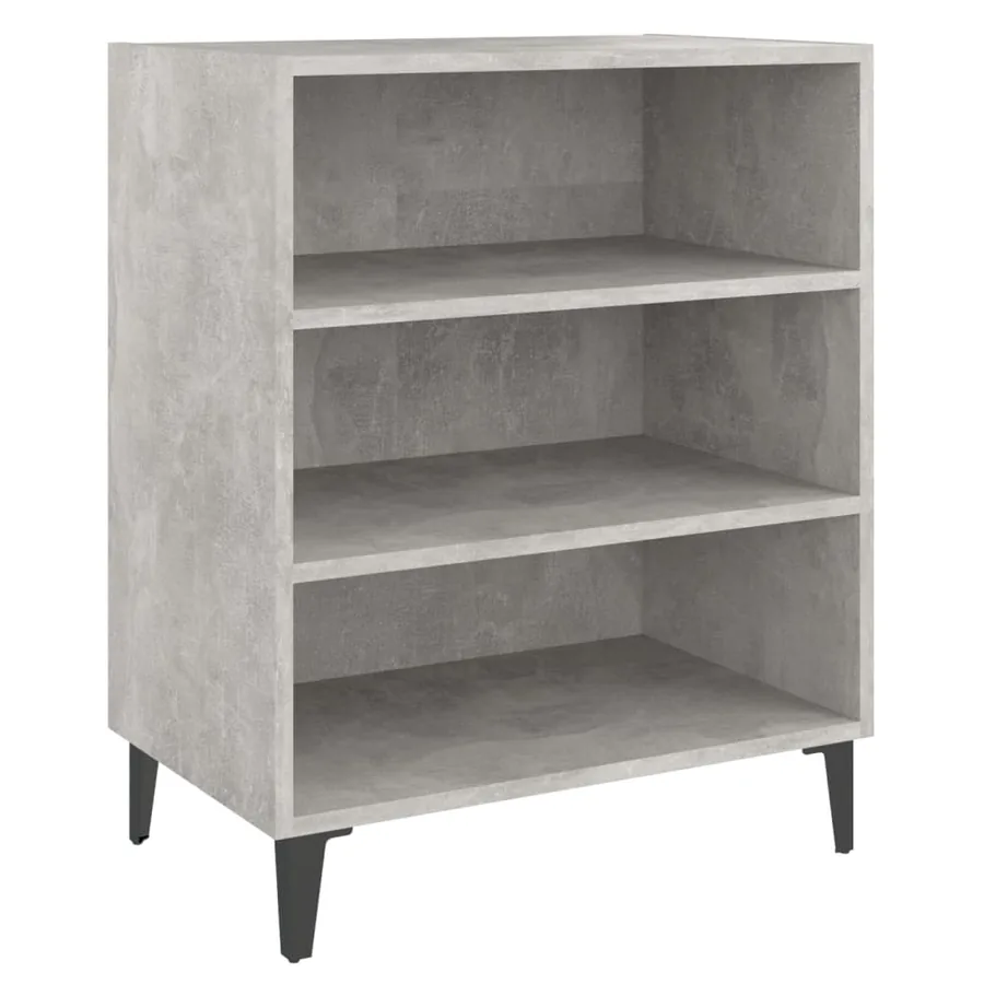 Buffet gris béton 57x35x70 cm bois d'ingénierie - 2