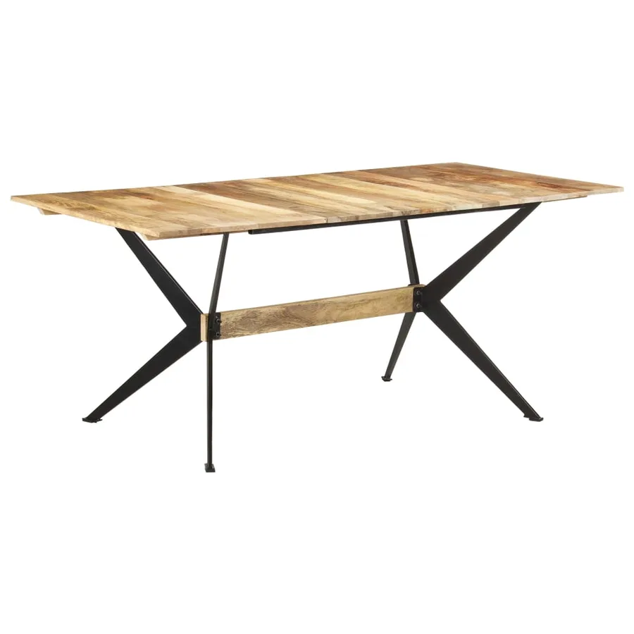 Table à manger 180x90x76 cm Bois de manguier massif - 10