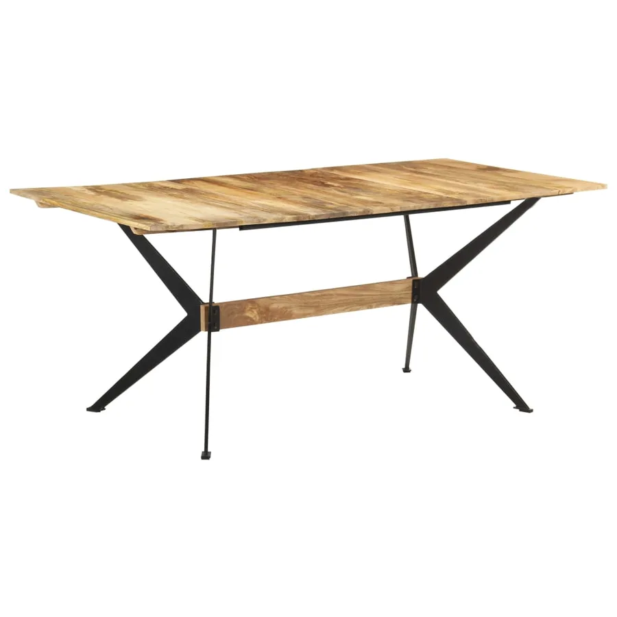 Table à manger 180x90x76 cm Bois de manguier massif - 7