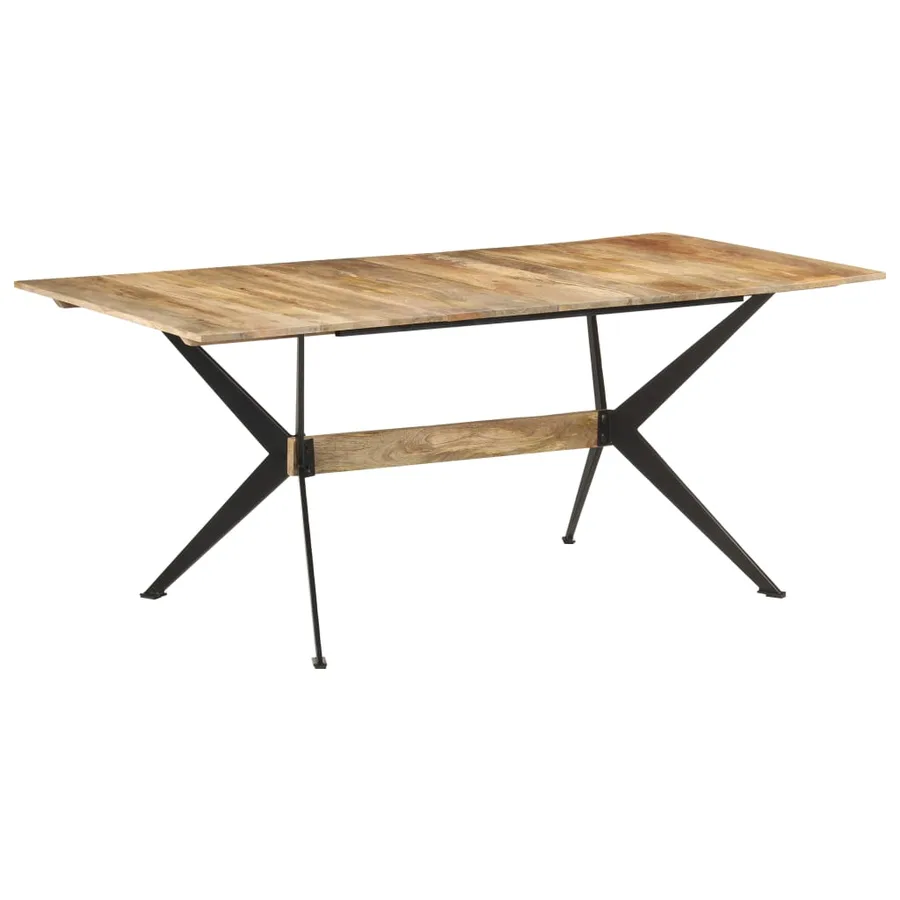 Table à manger 180x90x76 cm Bois de manguier massif - 8