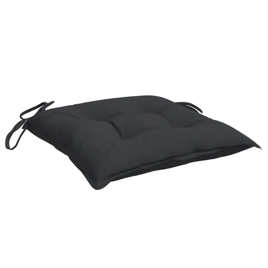 Coussins de palette lot de 4 noir 50x50x7 cm tissu oxford - 5