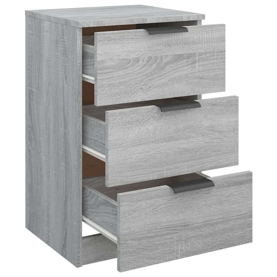 Table de chevet Sonoma gris 40x36x65 cm - 5