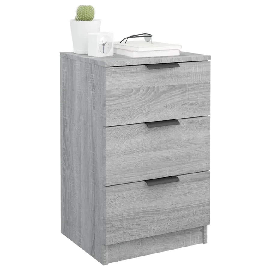 Table de chevet Sonoma gris 40x36x65 cm - 7