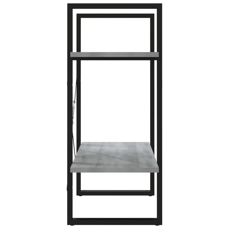 Bibliothèque 2 niveaux Sonoma gris 60x30x70cm Bois d'ingénierie - 6